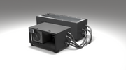 BlueCube CM cold plunge tub black right front view [bc color=black deck=none tub=stainless view=fr]