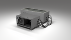 BlueCube CM cold plunge tub grey with hempcarbon tub right front view [bc color=grey deck=none tub=hempcarbon view=fr]