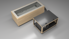 BlueCube CM cold plunge tub uncladded with gel coated tub top down view [bc color=uncladded deck=none tub=gel-coated view=top]