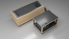 BlueCube CM cold plunge tub uncladded top down view [bc color=uncladded deck=none tub=stainless view=top]