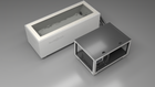 BlueCube CM cold plunge tub white with gel coated tub top down view [bc color=white deck=none tub=gel-coated view=top]
