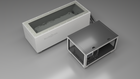 BlueCube CM cold plunge tub white with hempcarbon tub top down view [bc color=white deck=none tub=hempcarbon view=top]