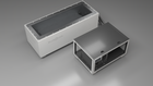 BlueCube CM cold plunge tub white top down view [bc color=white deck=none tub=stainless view=top]
