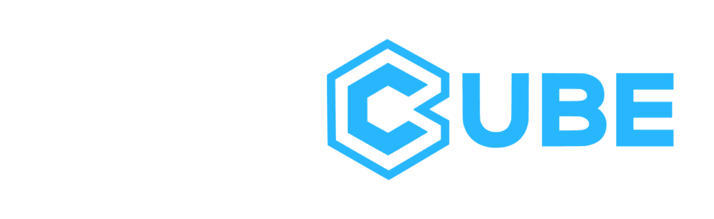 BlueCube white logo