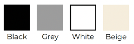 BlueCube Cold Plunge Color Option swatches black grey white and beige