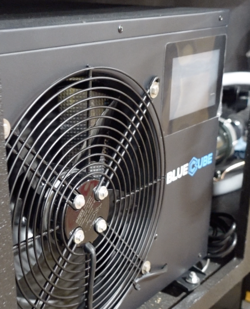 Up close photo ofBlueCube Cold Plunge Ice Bath Commercial Grade Chiller 37-104F