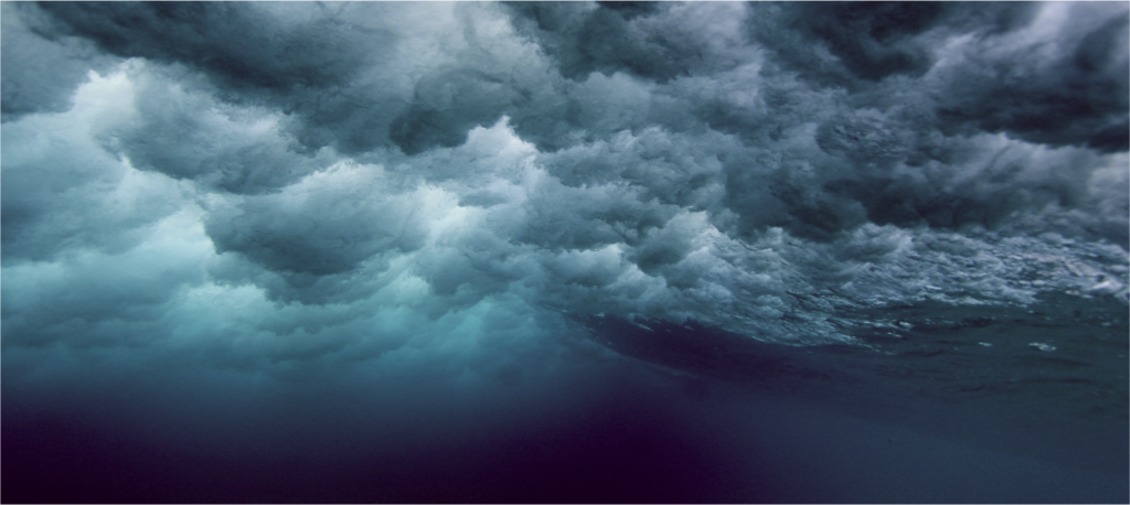 Abstarct bluewater meets sky