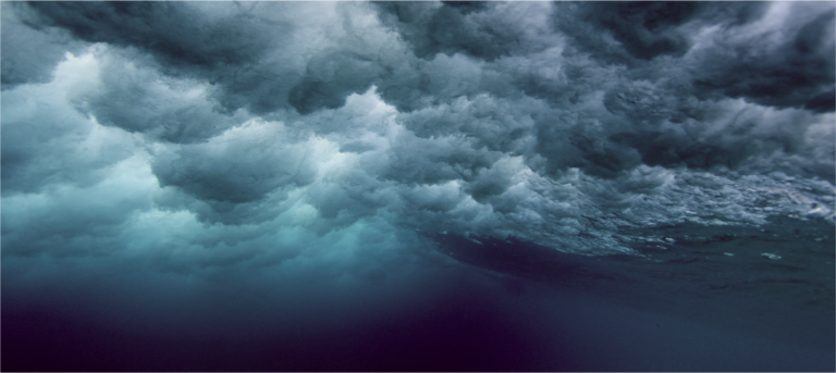 Abstarct bluewater meets sky