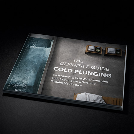 BlueCube Guide to Cold Plunging magazine cover photo