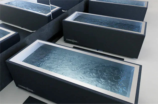 Black BlueCube Cold Plunges Next to Each Other