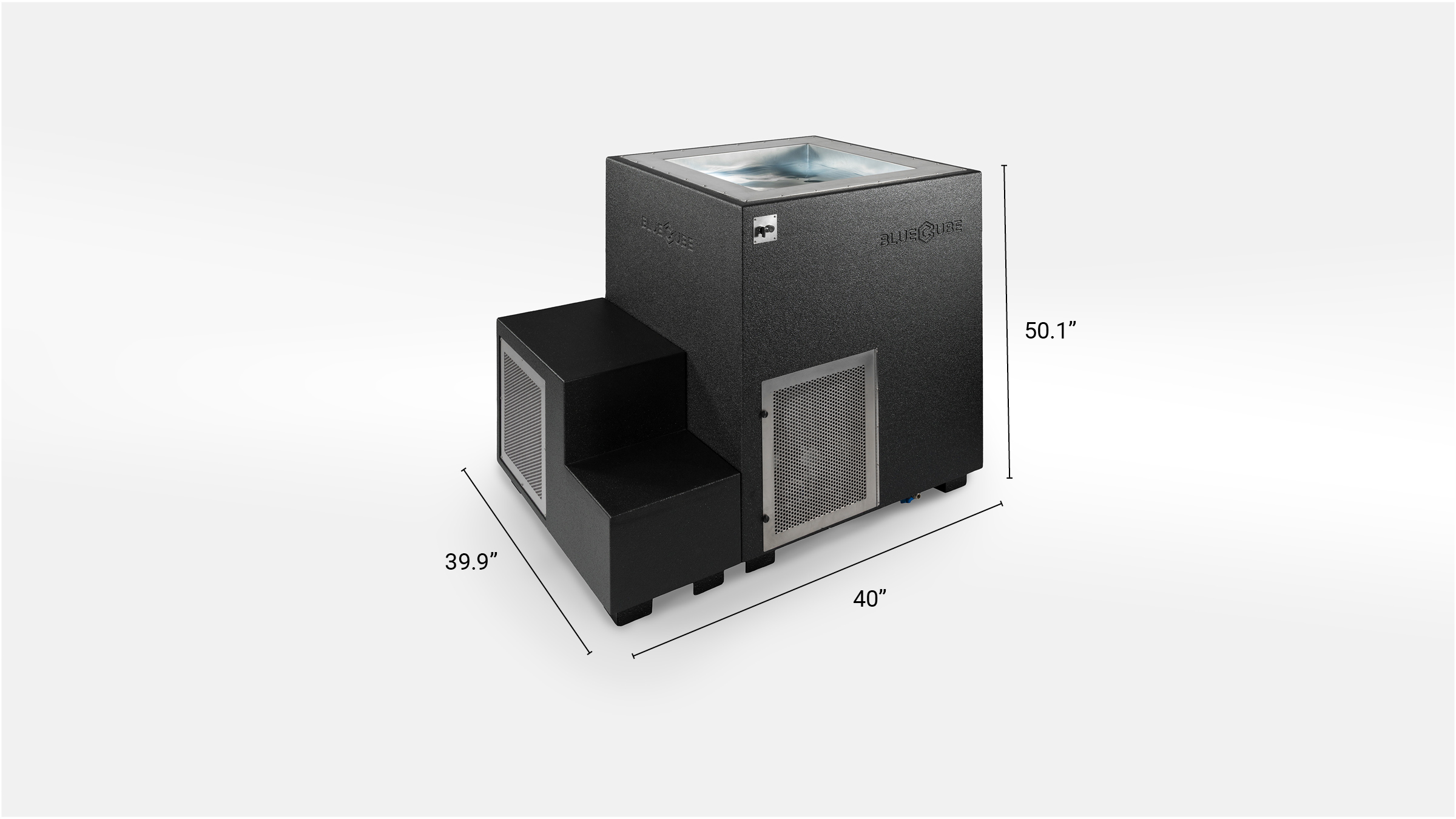 Black Limitless BlueCube Cold Plunge Size Chart