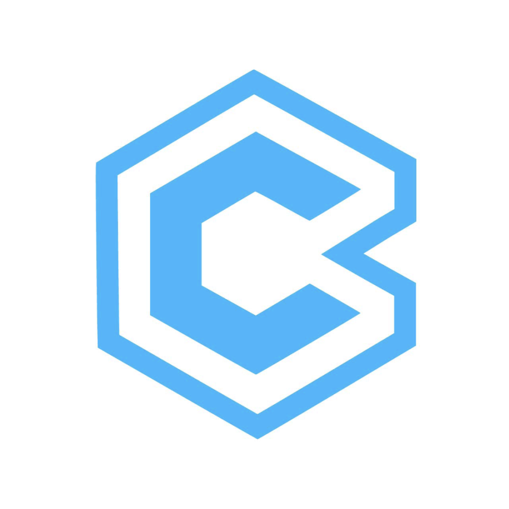 BlueCube C Icon and Logo Blue